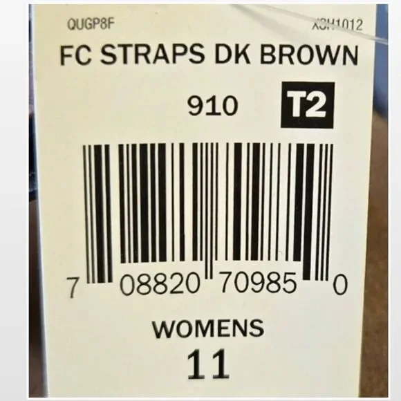 NewโFalls Creek Shoes Womens Sandals Dark Brown Straps Buckles Slip On Size 11 - Picture 14 of 15